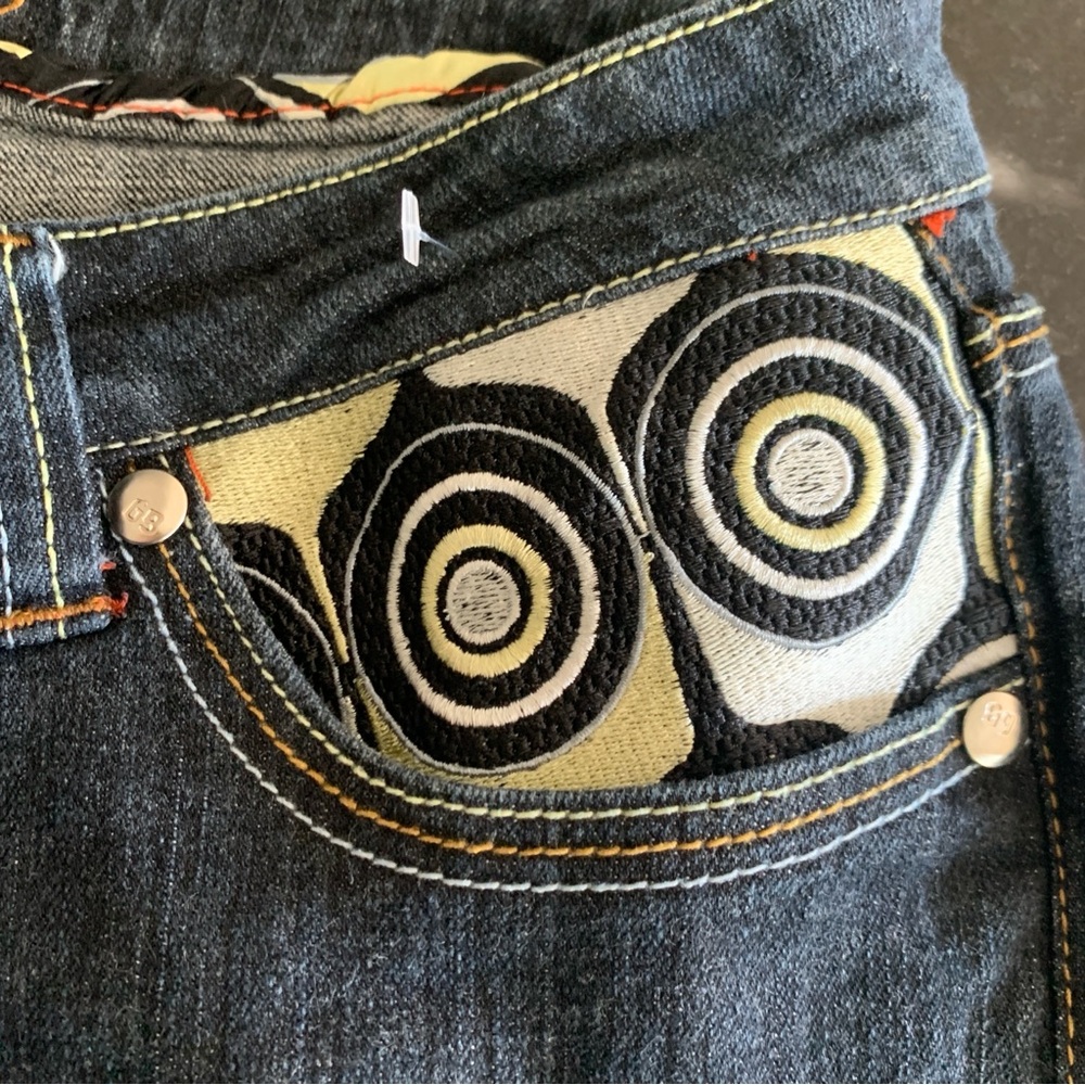 Vintage Coogi Dark Wash Women’s Embroidered Jeans Size 13/14 - Picture 15 of 16